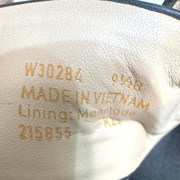 Cole Haan Fawn Sandals Womens Size 9 Black Leather Slingback Flat Strappy Shoes - Picture 4 of 6